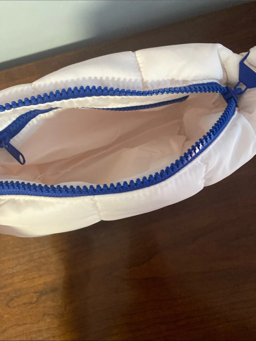 White Puffer Baby Bag - Quilted Travel Pouch